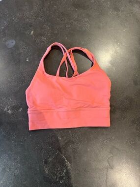 lululemon athletica Coral Pink Strappy Sports Bra